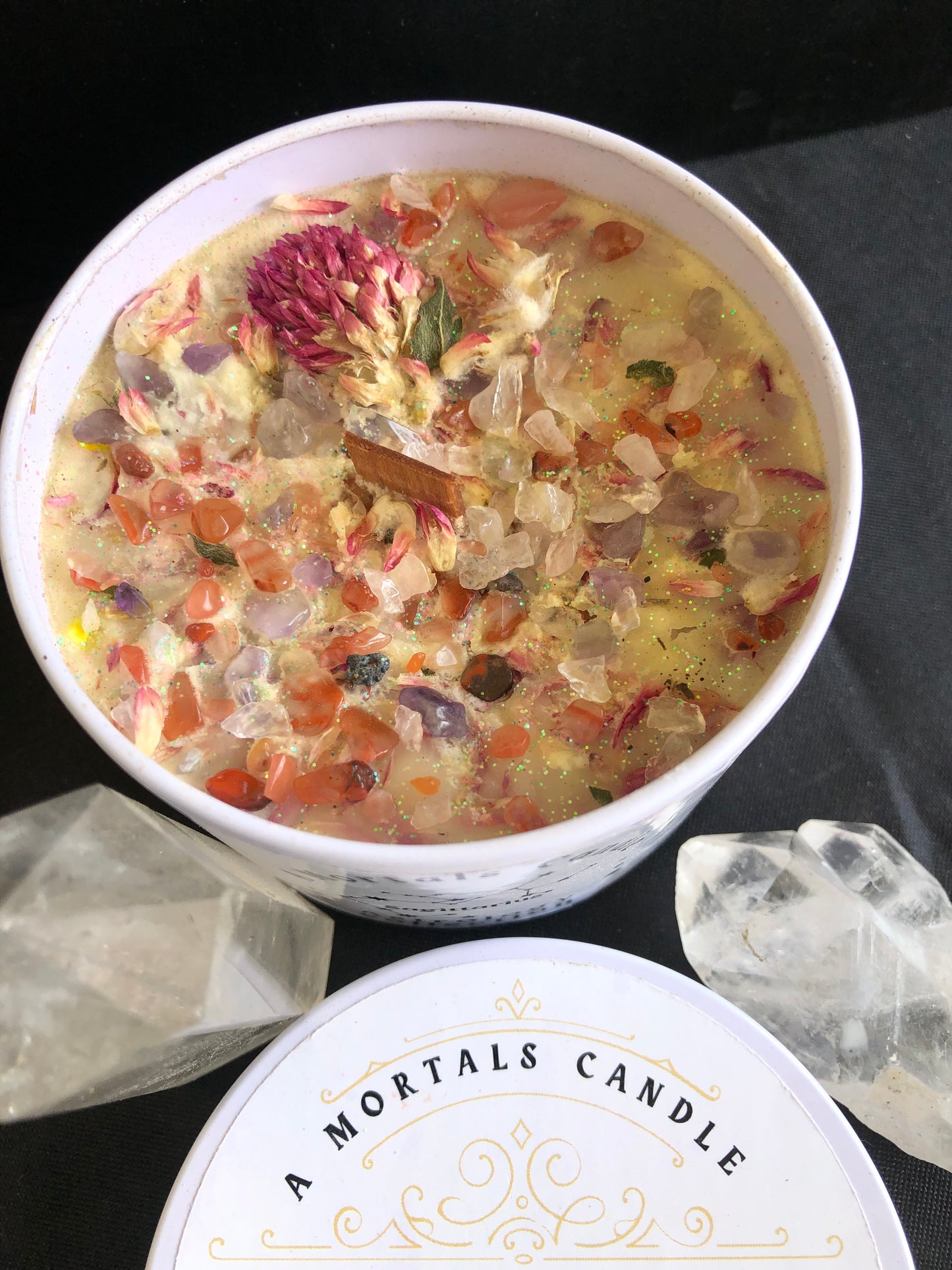 Sagittarius Gemstone + herbal Candle