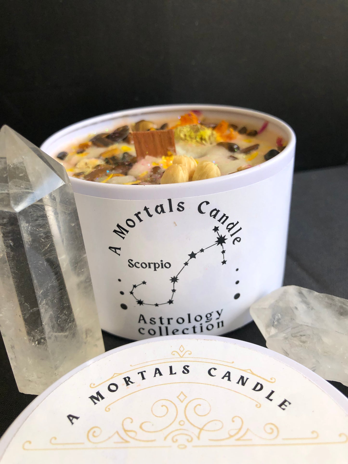 Scorpio Gemstone + Herbal Candle